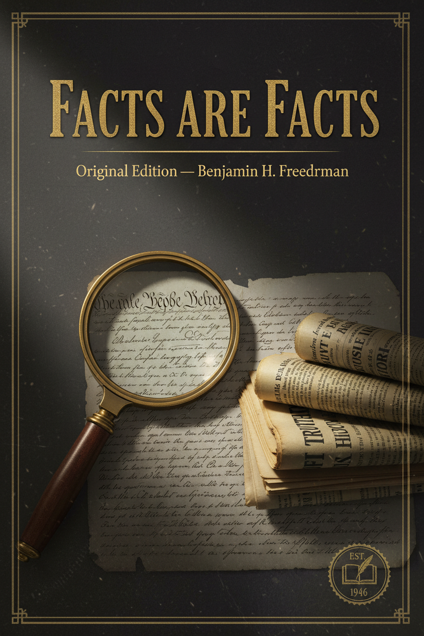 Facts Are Facts - Original Edition by Benjamin H. Freedman - Instant PDF Download