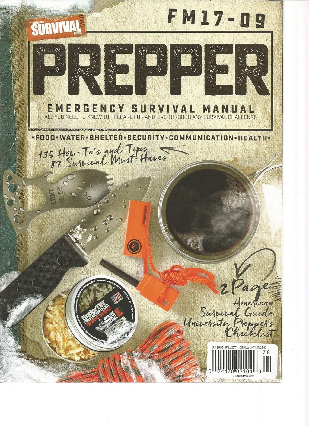 American Survival Guide Magazine Prepper Emergency Survival Field Manual