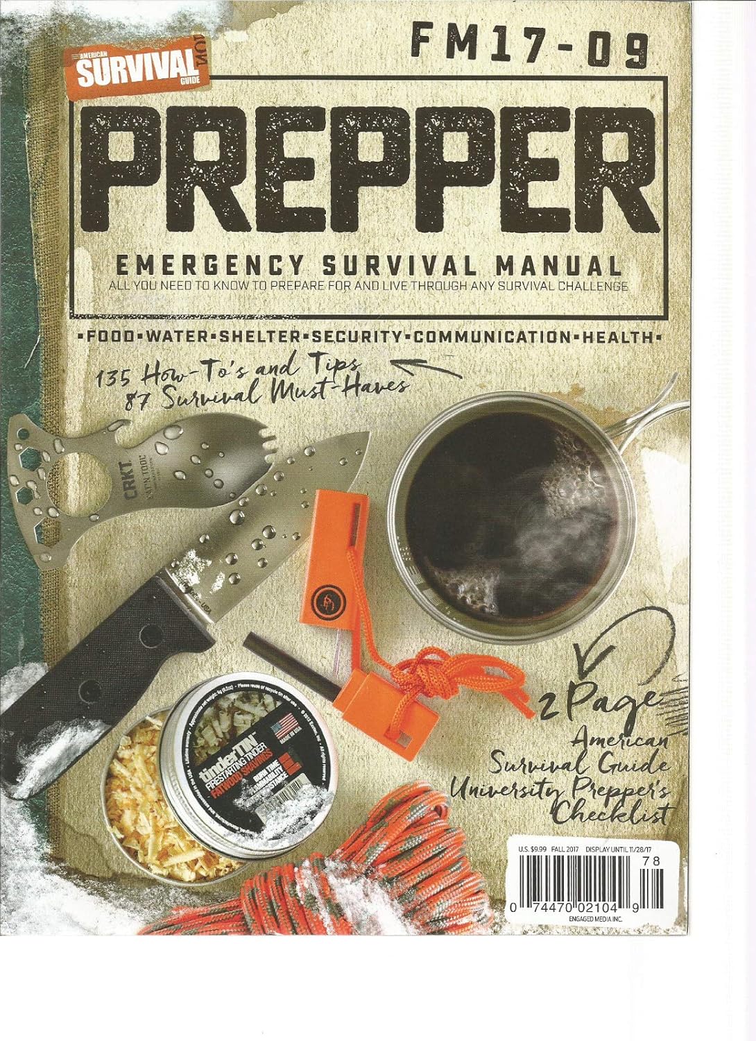American Survival Guide Magazine Prepper Emergency Survival Field Manual