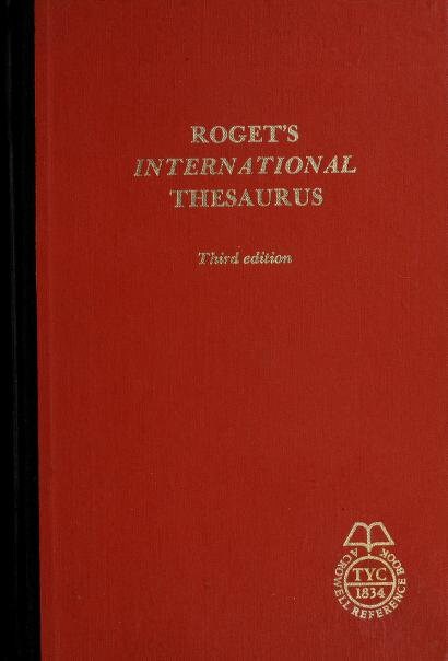 1911 Roget's international thesaurus