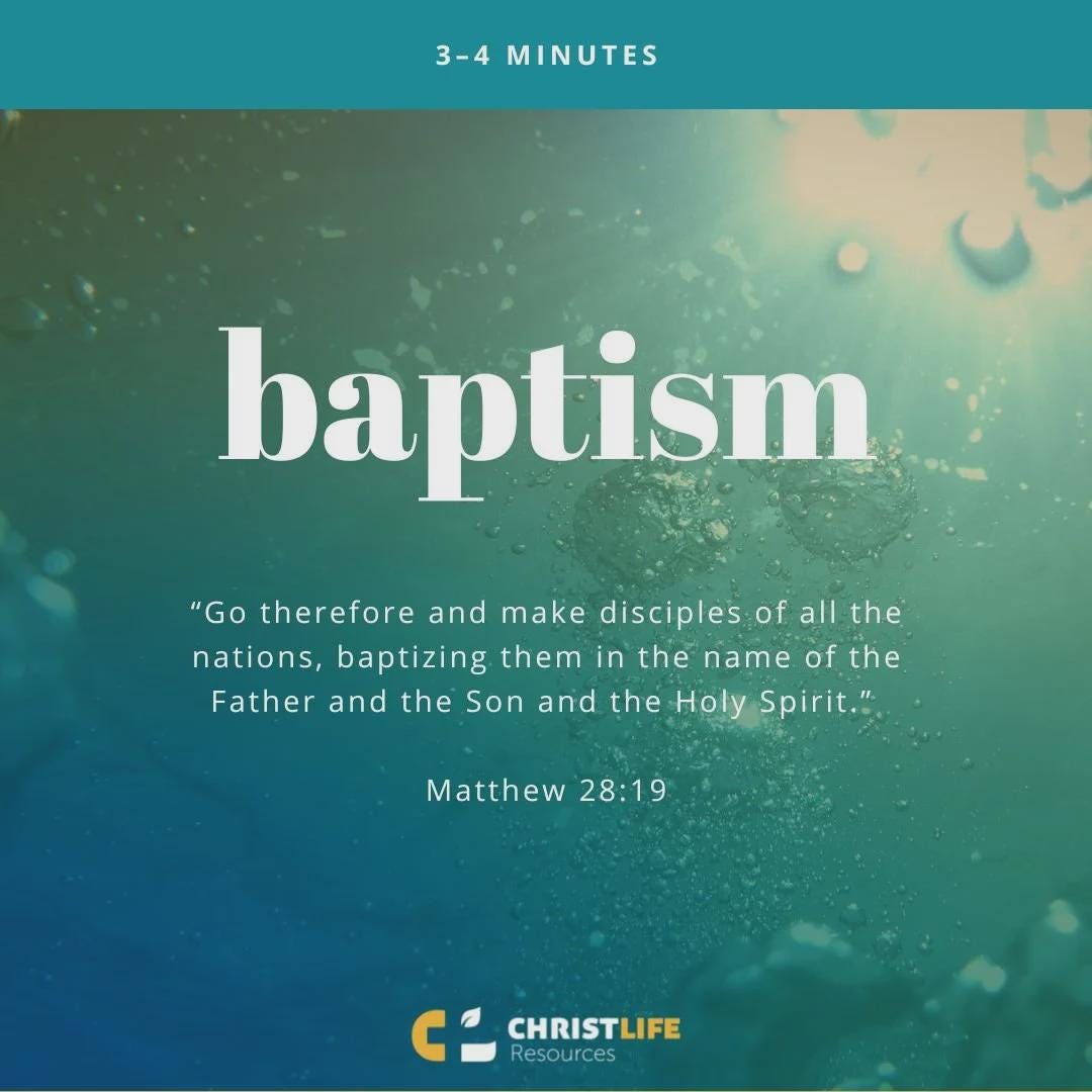 bible versus about baptism
