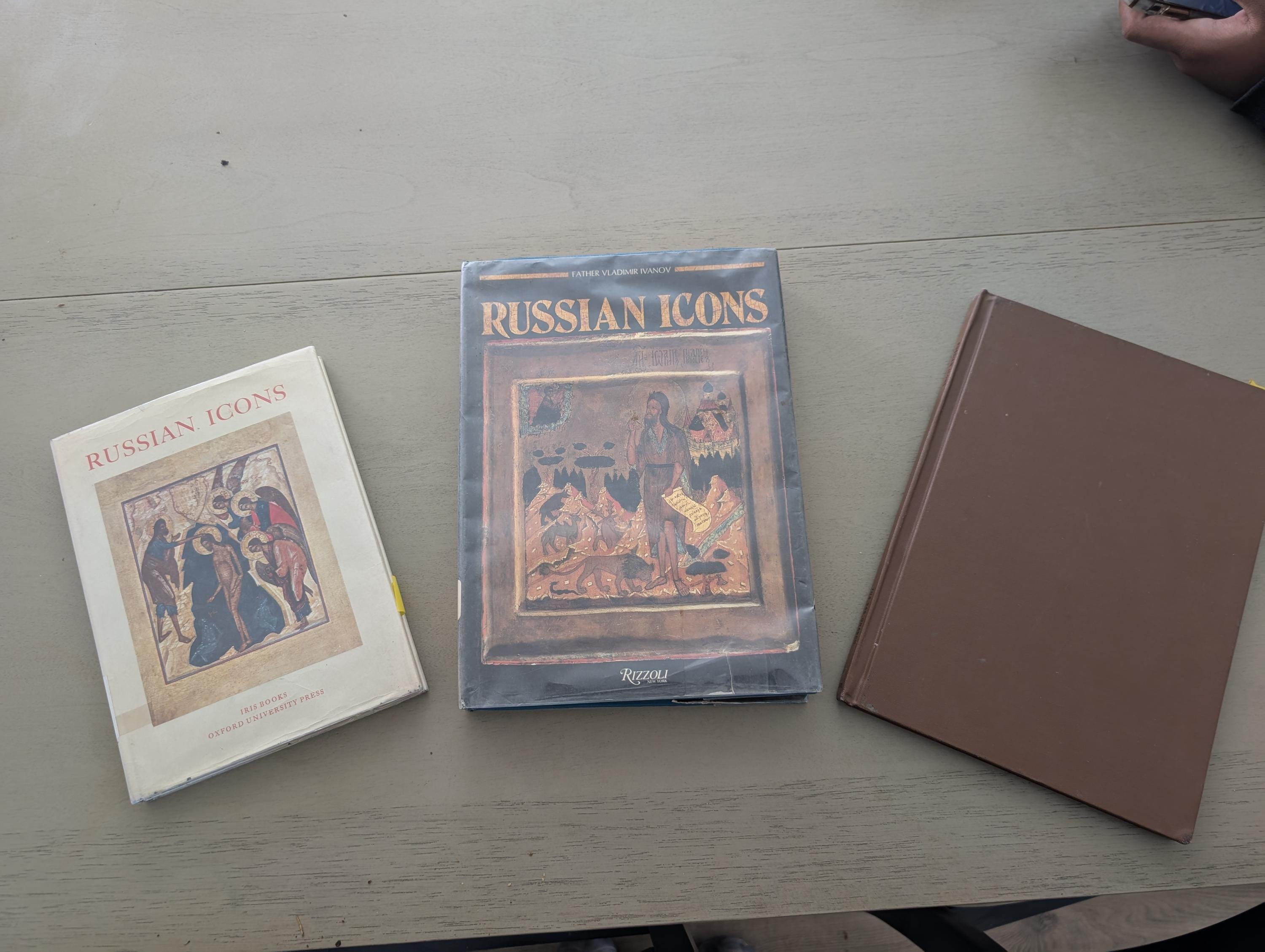 Russian Icons three book series  Hard cover By Vladimir Ivanof