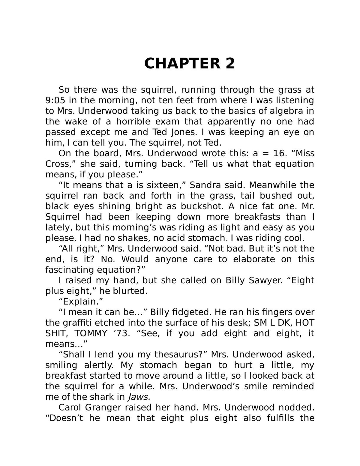 Second Rage sample page from The Bachman Books PDF bundle