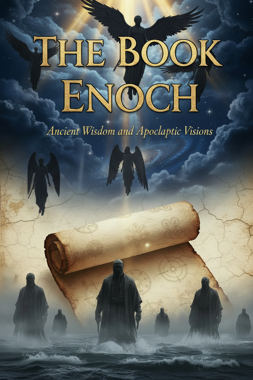 The Book of Enoch cover with fallen angels